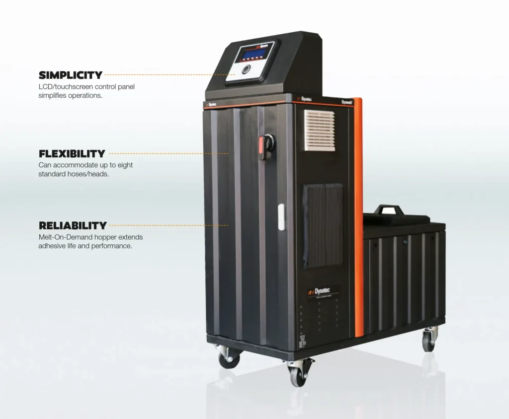 Hot melt glue melting machine (เครื่องหลอมกาว) and PUR hot melt glue machine for packaging